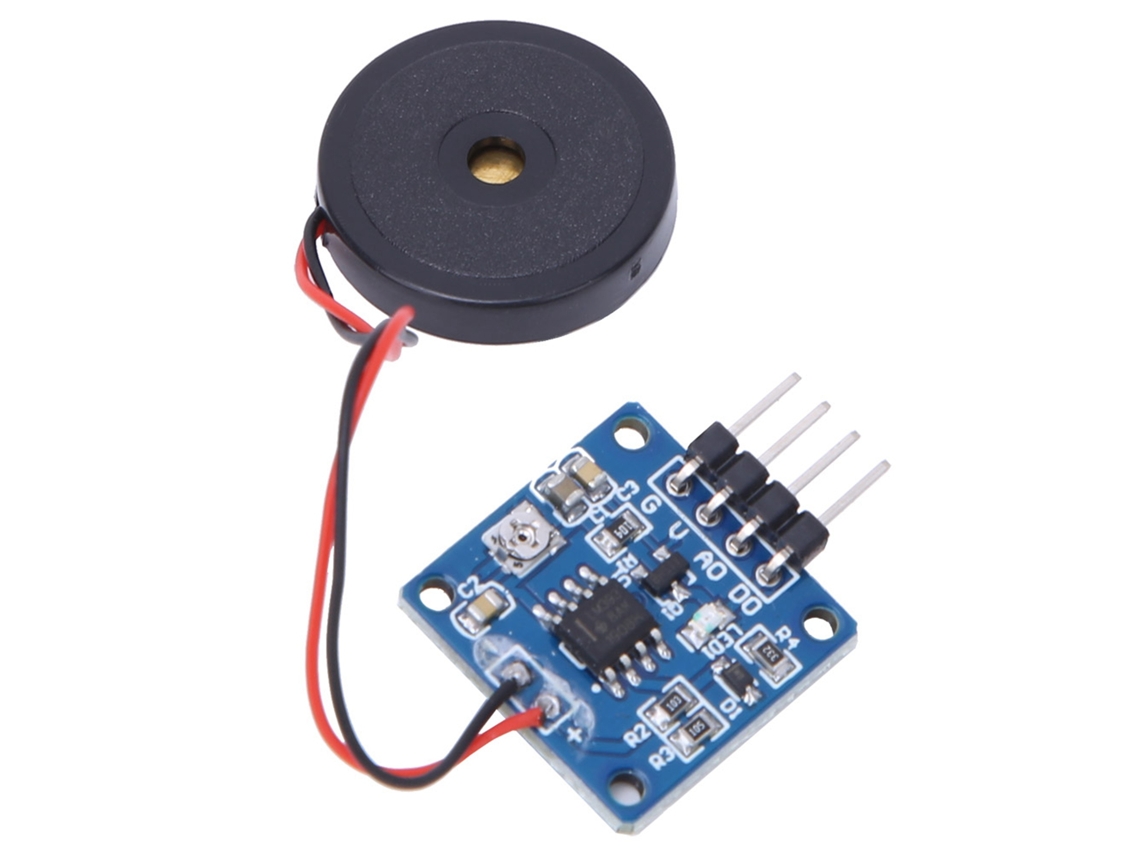 Módulo Sensor De Vibración Piezoeléctrico Interruptor De Vibración 5.0v Dc Ad/do