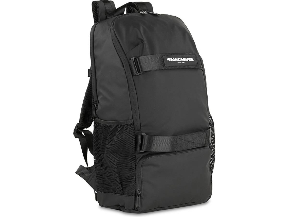 Mochila SKECHERS Deportiva Compartimiento Pc Skate (Negro - 46x29x14 cm)