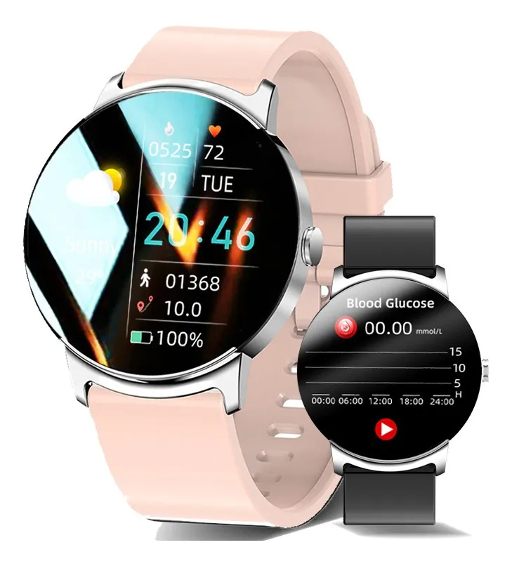 Reloj inteligente para mujer con monitor de presión arterial y azúcar en Vayotoy