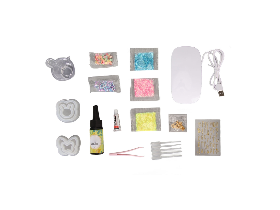 Kit De Moldes De Resina Diy Con Herramientas Completas Para La Fabricación De Llaveros Y Joyas Para Principiantes.