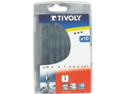 Brocas Para Metal Tivoly Caja Con 10 Brocas Diámetros 1 A 10 Mm