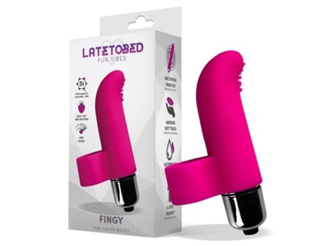 Fingy Bala Vibradora para El Dedo Silicona Rosa LATETOBED