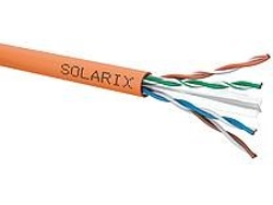 Carrete de cable de par trenzado Solarix Cat.6 U/utp Lsohfr B2ca S1d1a1 de 500 m