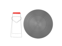 Difusor De Calor Antideslizante Para Cocinas De Gas, Fabricado En Aleación De Aluminio Con Asa, 28 Cm.