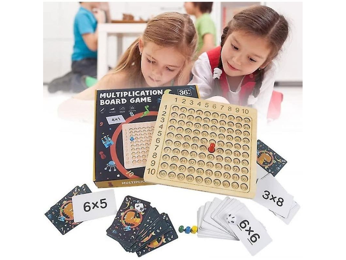 Tabla De Multiplicar De Madera, Juego Educativo Para Niños Mayores De 3 Años (vvj)