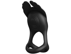 Pretty Love - Silas Anillo Vibrador 7 Vibraciones Silicona Negro PRETTY LOVE