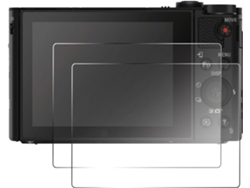 Protector de pantalla de vidrio templado 9H para cámaras Sony WX700 CUICH (paquete de 3)