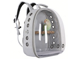 Transportín Digitallab Para Loros, Totalmente Ventilado, Diseñado Para Viajar (gris)
