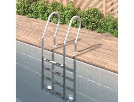 Escalera para piscina acero inoxidable 304 54x38x184,5 cm VIDAXL