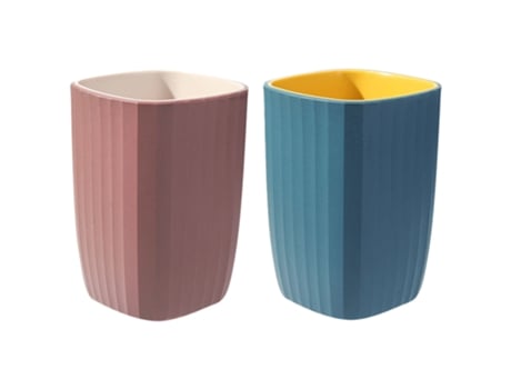 Soporte para cepillos de dientes para baño Caja de almacenamiento para cepillos de dientes con taza de enjuague bucal -mix style1