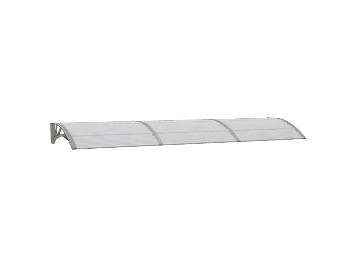 Marquesina de Puerta Policarbonato VIDAXL Gris (300x75 cm)