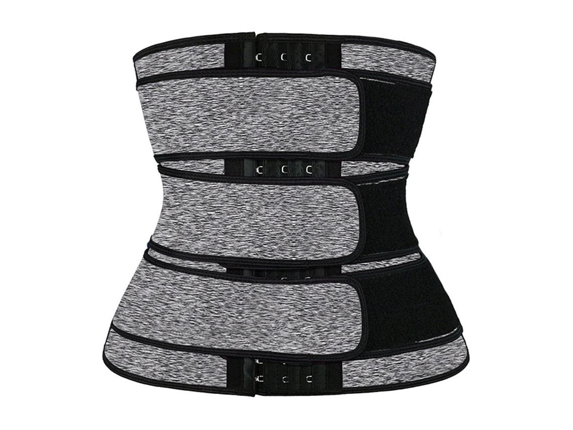 (gris Xxl) Cinturón De Soporte De Cintura Para Mujer, Ropa Interior Moldeadora, Protector Abdominal Que Absorbe El Sudor En Sauna, Neopreno