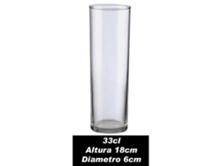 Vasos tuvo alto 18 cm 33 cl caja 24