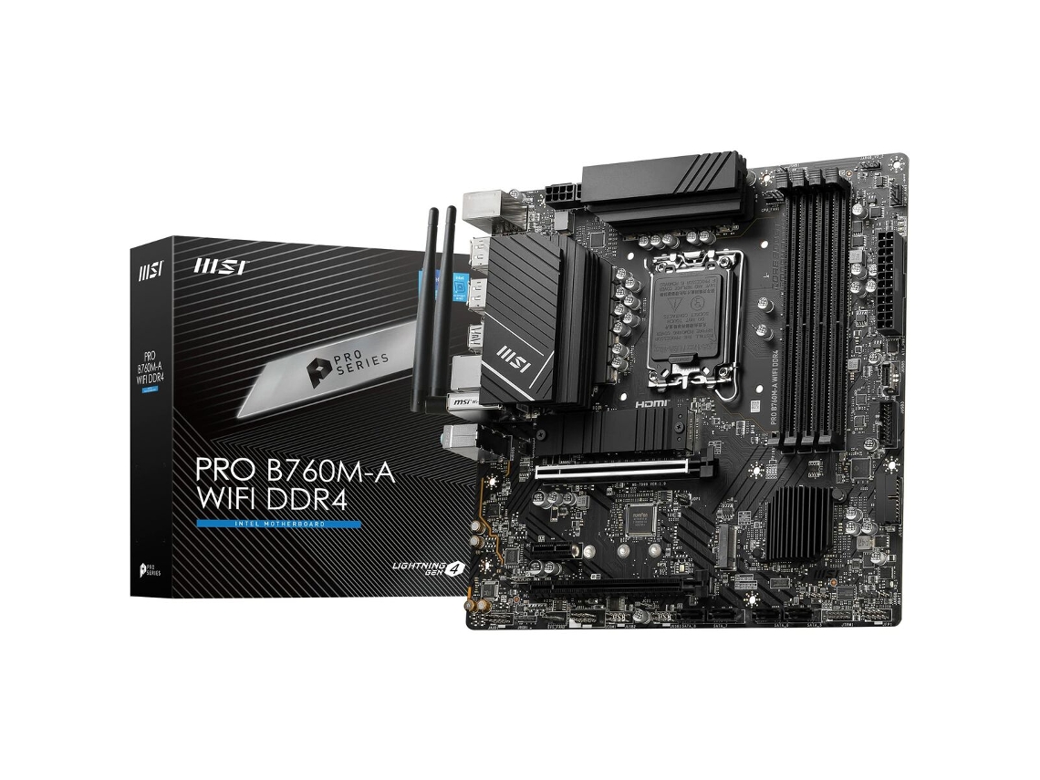 Motherboard MSI DDR4 (Socket LGA1700 - Intel B760 - ATX)