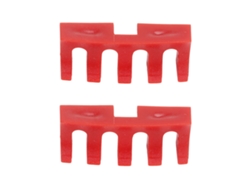 Adaptador De Carga De 2 Piezas Para Herramienta De Protección Contra La Presión Al Encordar Raquetas De Bádminton, En Plástico Rojo.