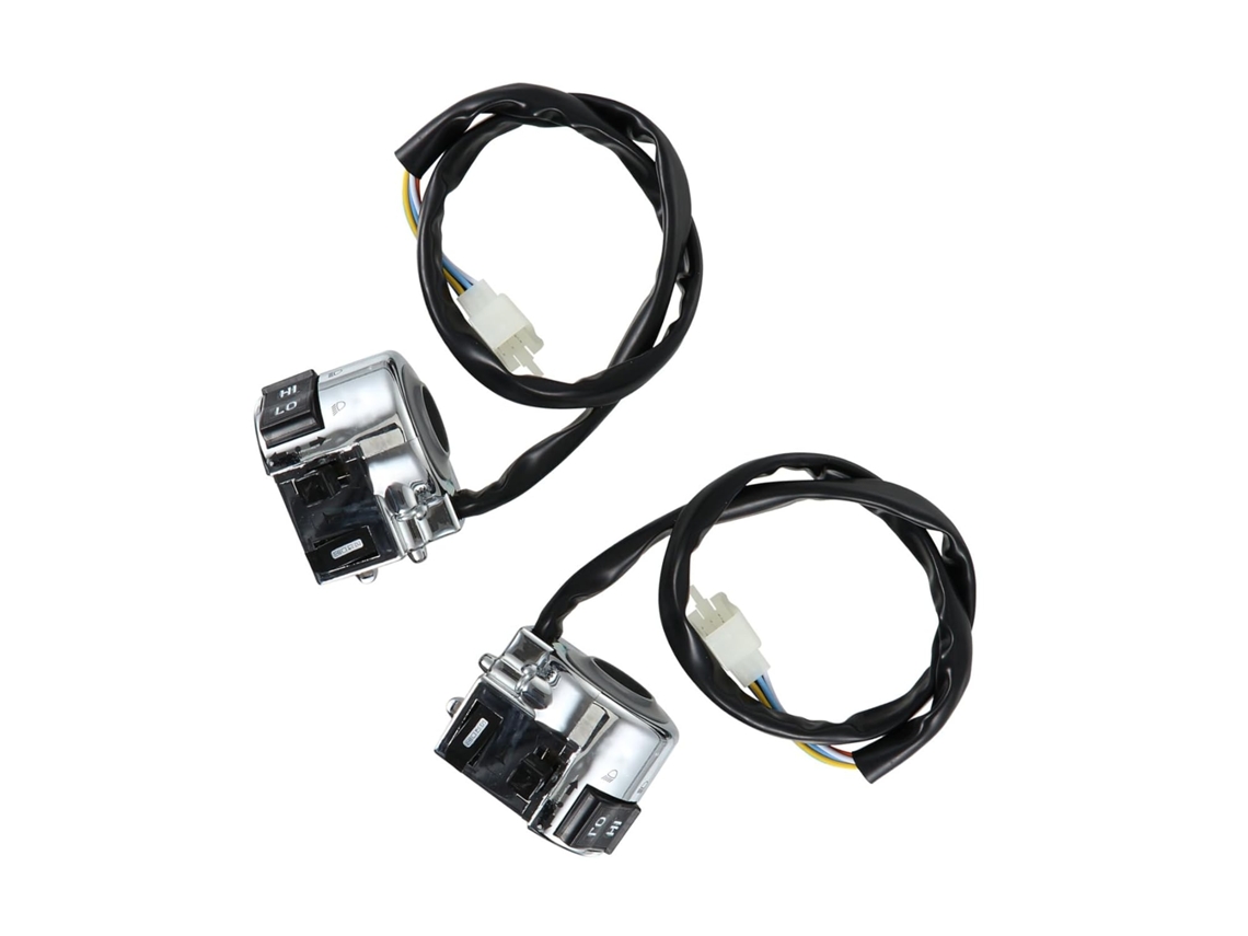 Botones De Encendido/apagado Para Faros De Motocicleta De 2 Piezas, Control Multifunción Para Manillar Para Intermitentes Y Bocina.