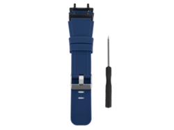 Correa De Silicona Para Reloj T Rex 3 Con Hebilla De Acero Inoxidable, Azul Medianoche.
