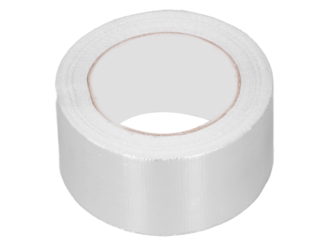 Cinta de fibra de vidrio y aluminio resistente al calor 25 m 6 cm