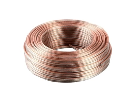Cable de audio para paralelo transparente OD2.4x4.8mm 20x0.12mm tipo altavoz bobina 65m metros COSHANO