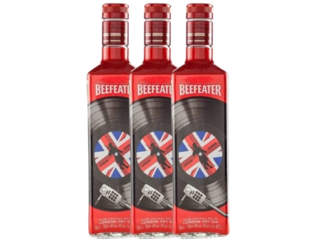 Gin BEEFEATER Beefeater London Sounds Limited Edition (0.7 L - 3 unidades)