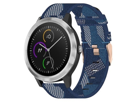 Correa De Reloj Inteligente Para Garmin Vivoactive 3, Correa De Nailon Azul De 20Mm VENISYMLIS