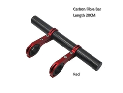 Soportes para manillar de bicicleta, extensores de aluminio y carbono, luces para ciclismo