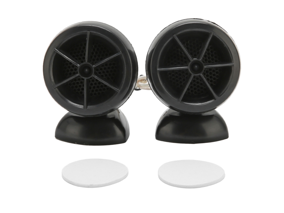 2pcs Tweeter Em Cúpula 1200w Alto-falante Carro Alta Sensibilidade Universal Áudio Carro Preto