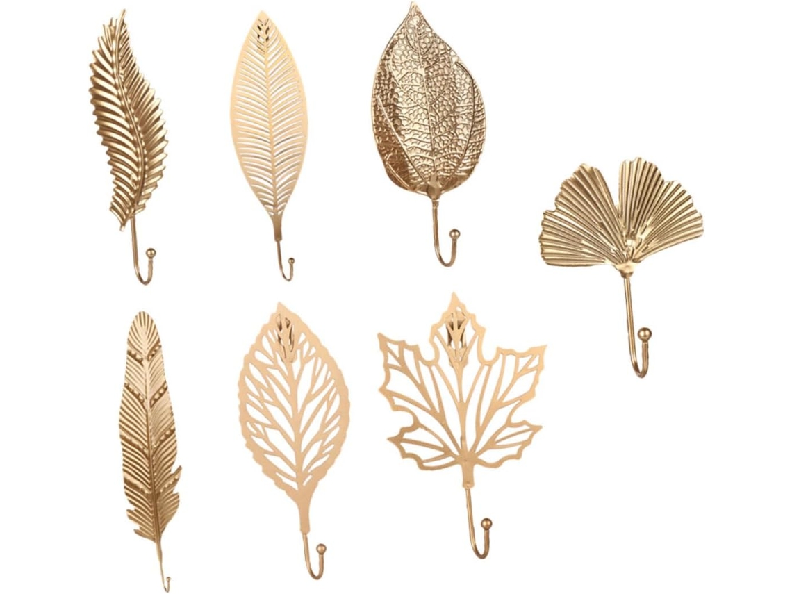 7 Ganchos De Pared Hechos A Mano Con Un Diseño Con Forma Para Organizar Toallas Y Ropa.