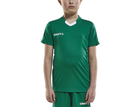 Camiseta de Hombre para Fútbol CRAFT Progress Contrast Verde (10/12 Años)