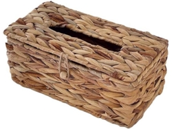 Papelera de mimbre tejido con tapa: papelera para el hogar, la sala de estar, el mostrador y el almacenamiento.