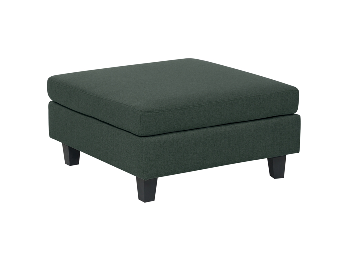 Otomana BELIANI Unstad de Poliéster Verde 76x76x72