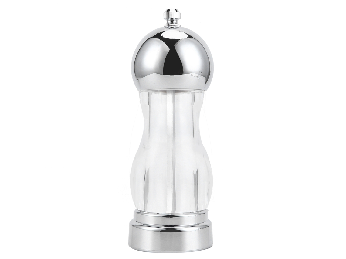 Molinillo Manual De Sal Y Pimienta Con Tapa Hermética Ajustable, Para Granos Finos Y Gruesos, Utensilio De Cocina De Acrílico Transparente.