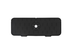 Toalla Absorbente De Silicona Lavable Y Reutilizable Para Grifo, Ideal Para Cocina, Baño Y Caravanas, 45x14cm, Color Negro.
