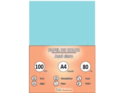 80Gr A4 Papel Azul Claro 100 Hojas