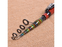 Vara De Pesca Telescópica 1.2m Carbono Fibra Leve Portátil Para Rios Lagos Lure Raft Rod