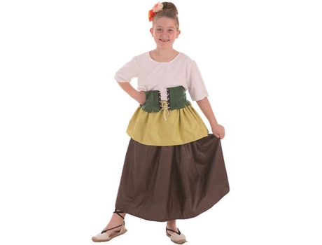 Disfraz de Niña DISFRAZZES Mesonera Medieval Con Corsé (Talla: 3 a 5 años)