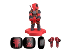 Auscultadores Sem Fios Marvel Deadpool E Mini Cabo Exquisite Gaming