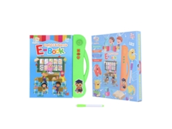 Ats-libro De Sonidos Electrónico Abc Para Niños Con Lápiz: Aprendizaje De Animales, Frutas En Inglés Y Malayo - Verde