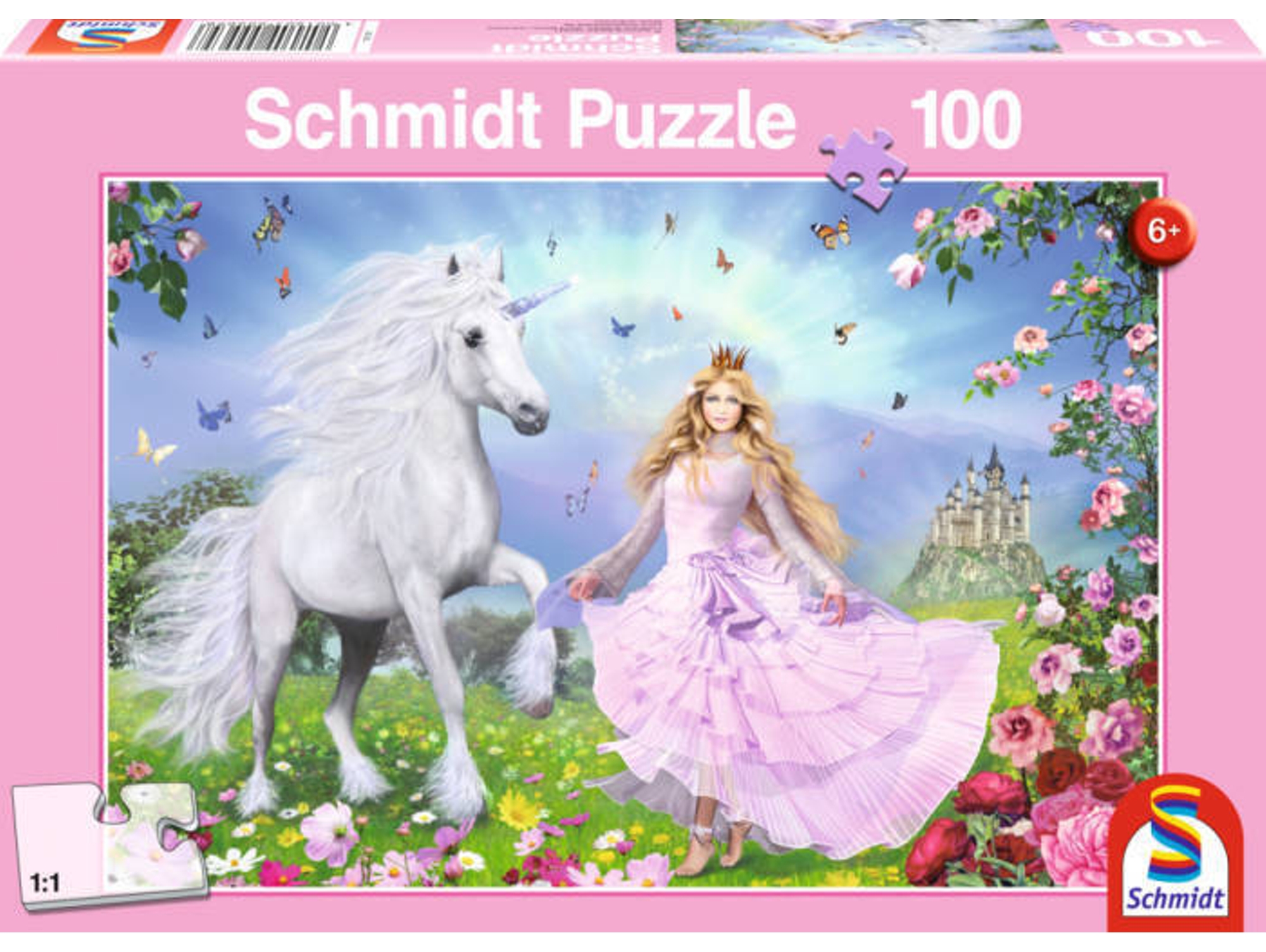 Puzzle SCHMIDT SPIELE Prinzessin der Einhörner (100 Piezas)