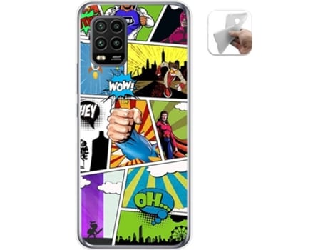 Carcasa Xiaomi Mi 10 Lite TUMUNDOSMARTPHONE Comic Multicolor