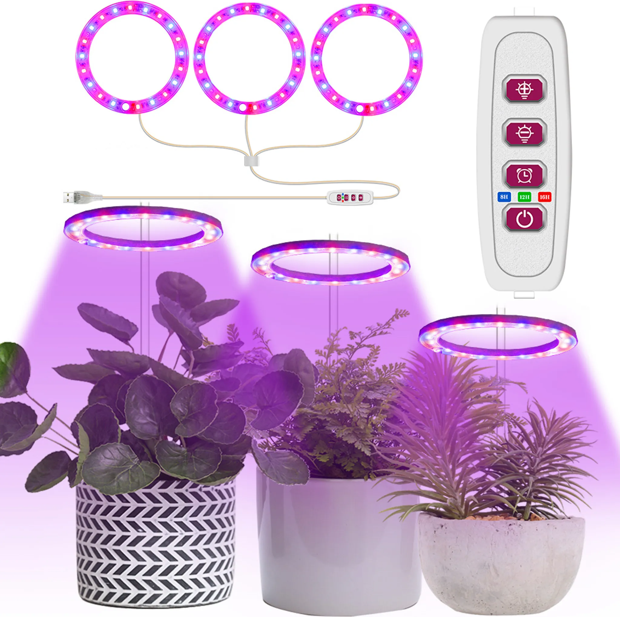 Disco Led Rojo Y Azul - Triple Cabeza