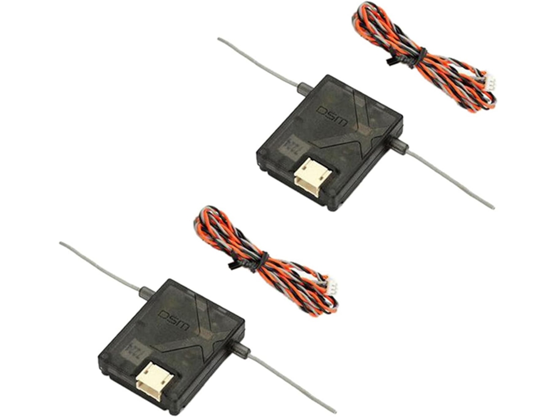 2 Receptores De Satélite Dsmx Para Ar6210, Ar8000, Ar9020 Y Ar12120