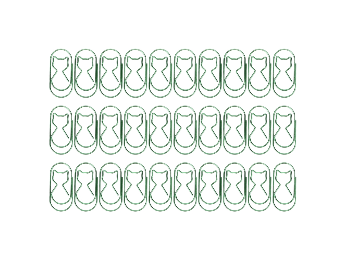 30 Clips De Papel De Hierro Con Forma De Gato, Ideales Para Organizar Documentos De Oficina.