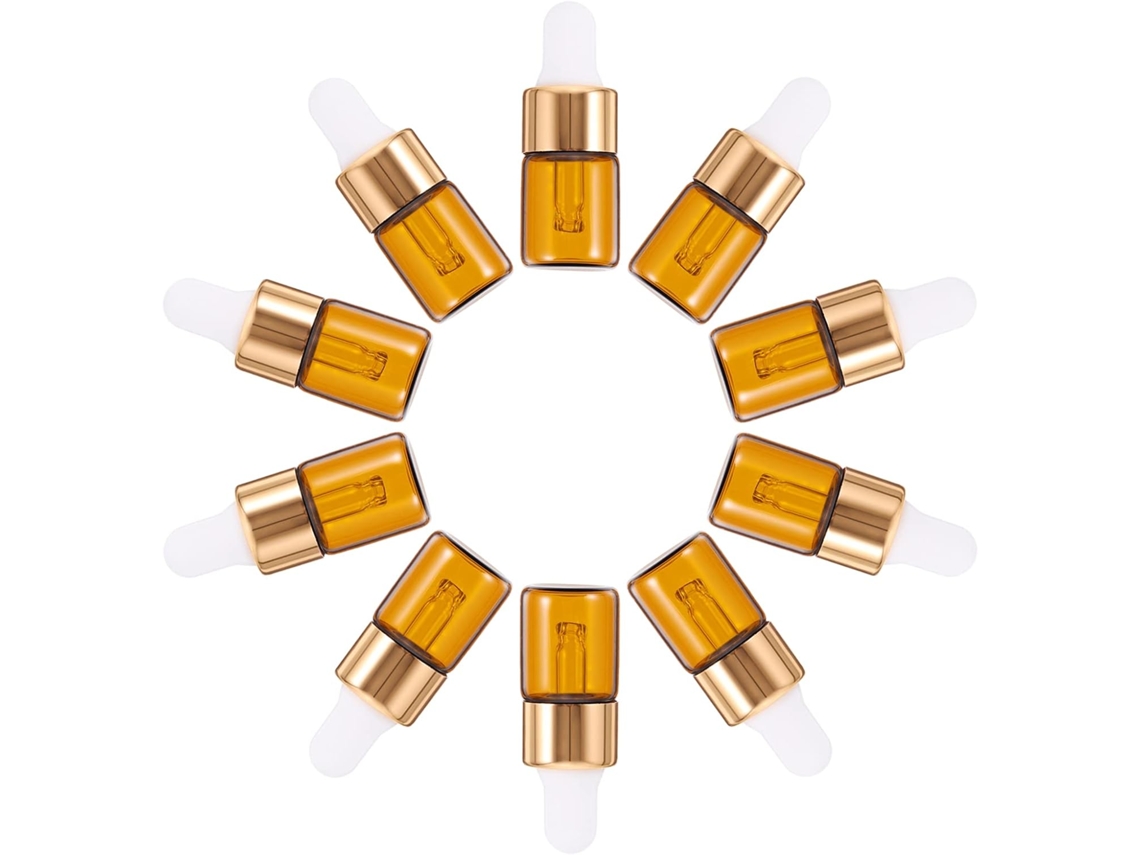 Juego de 30 frascos pequeños para aceites esenciales, muestras de perfume, frascos de vidrio Vayotoy