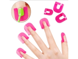 Plantilla Para Manicura Francesa - Sin Ensuciar - Plástico Rosa - 26 Piezas/caja