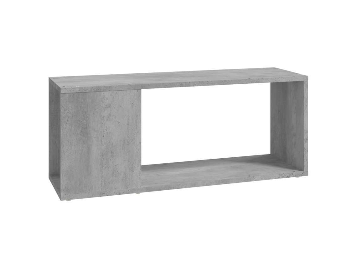 Mueble de TV en contrachapado gris cemento MAISON EXCLUSIVE (80x24x32 cm)
