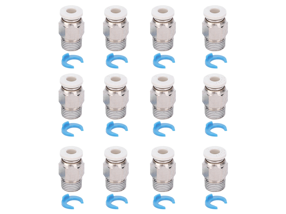Conector Neumático Push Fitting M10 Accesorios Extruder Impresora 3d Cr10 12 Piezas