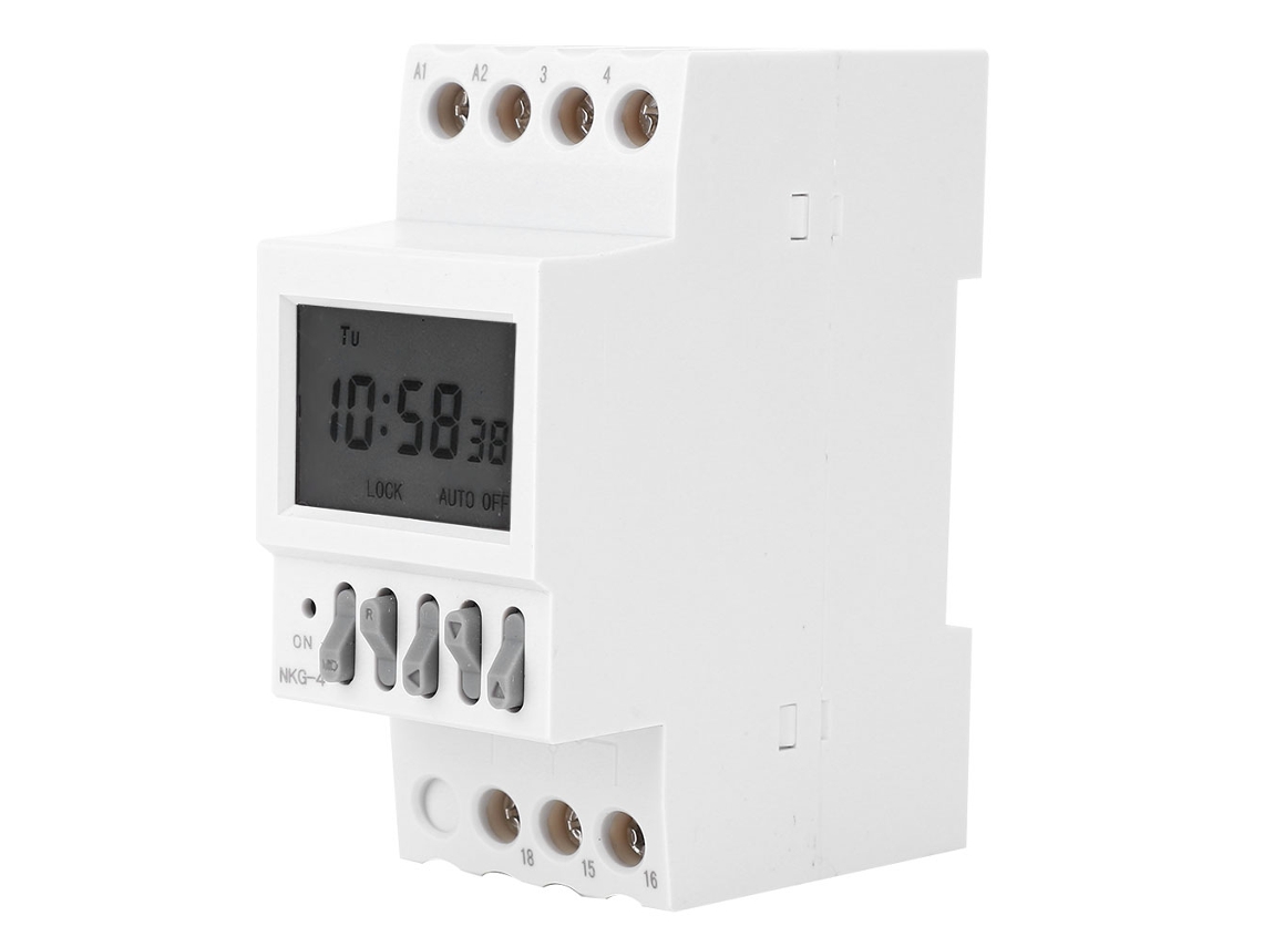 2026dz-interruptor De Temporizador Programable Nkg-4 Din Rail Control De Tiempo Ac220v 3a
