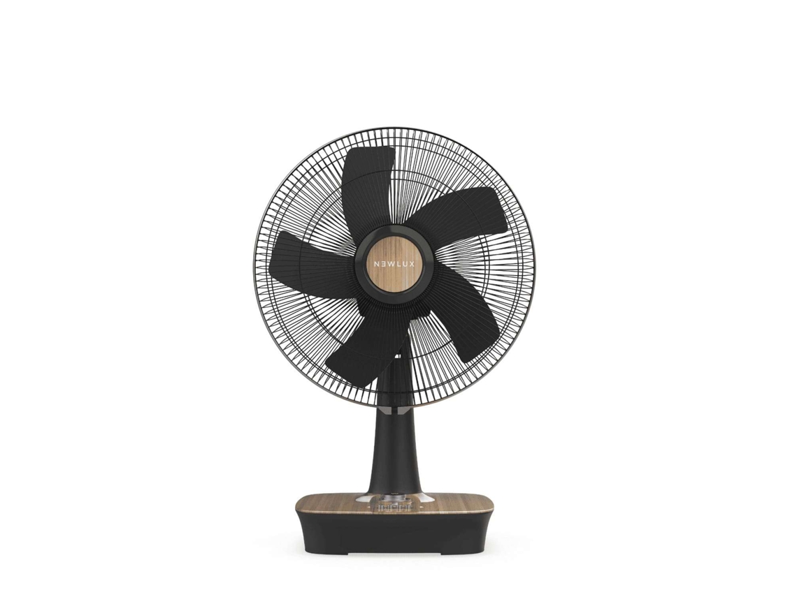 Ventilador de Sobremesa Madera Newlux Desk W500 5 Aspas (Ø 40cm)