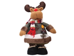 Muñeco De Papá Noel De Pie, Decoración Navideña Y De Año Nuevo, Adorno De Peluche, 34 Cm